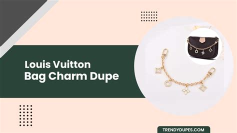 louis vuitton tag bag charm|louis Vuitton Bag charm dupe.